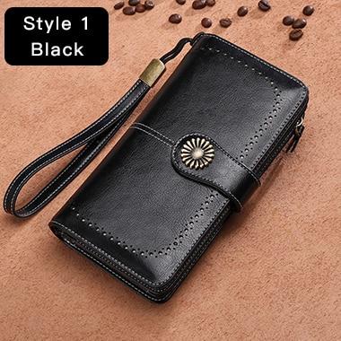 Clutch Leather Female Wallet